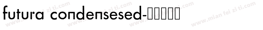 futura condensesed字体转换